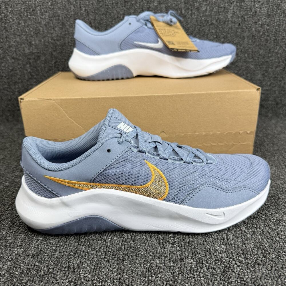 Nike Legend Essential 3 Mens Trainers Gray Ashen Slate White Size
